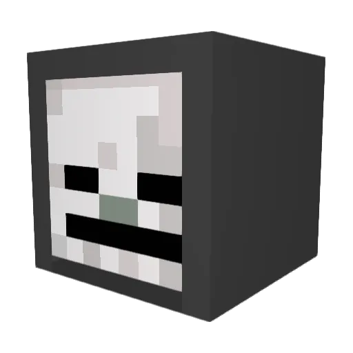 PiroScript Minecraft avatar head, 3D render