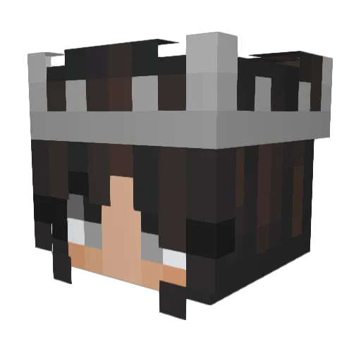 Pirozhok Minecraft avatar head, 3D render