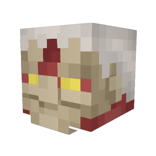 Pirri22 Minecraft avatar head, 3D render