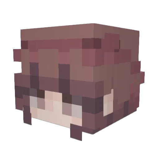 Pirriy Minecraft avatar head, 3D render
