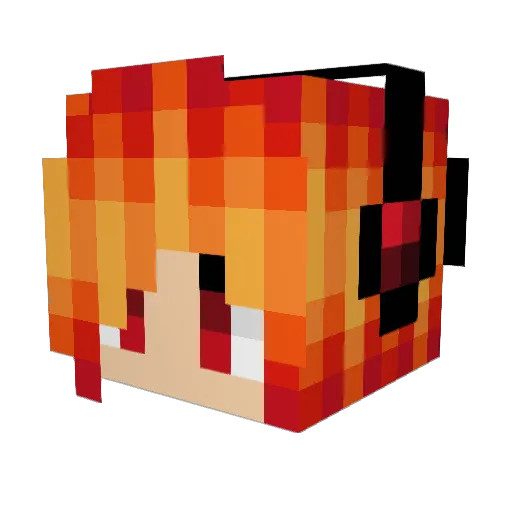 Pirttihirmu Minecraft avatar head, 3D render
