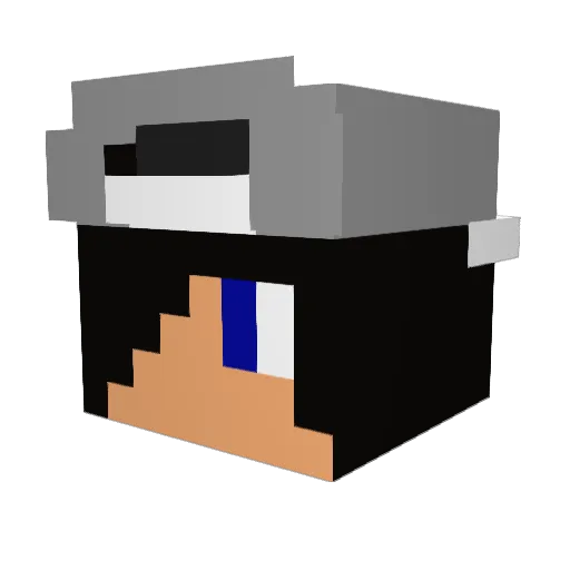 PirulAdiX Minecraft avatar head, 3D render