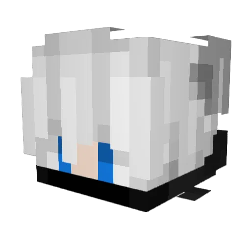 Pisca700 Minecraft avatar head, 3D render