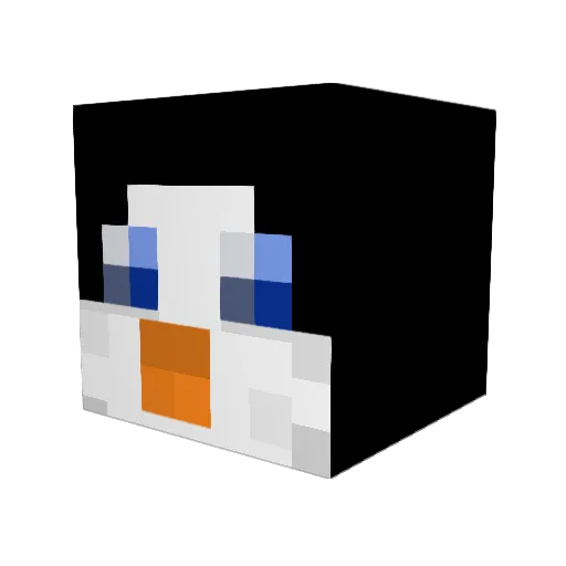 Pisces_Ura Minecraft avatar head, 3D render