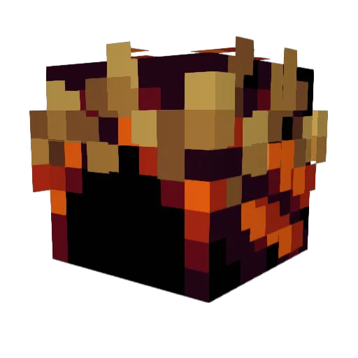 Pised13 Minecraft avatar head, 3D render