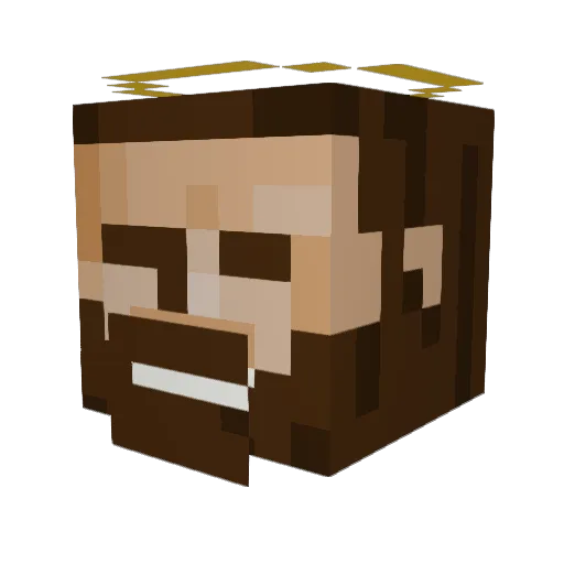 Piski22 Minecraft avatar head, 3D render