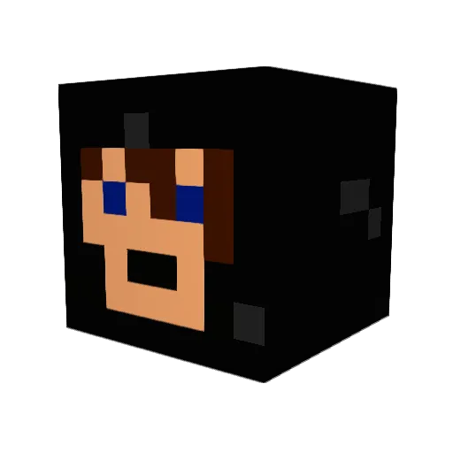 PissDrunks Minecraft avatar head, 3D render