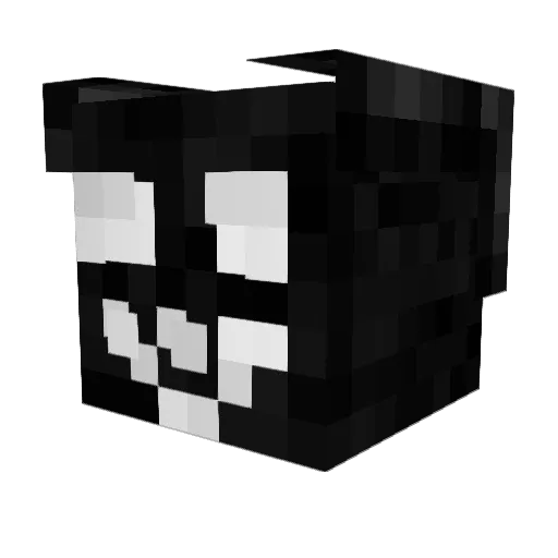 Pistach0 Minecraft avatar head, 3D render