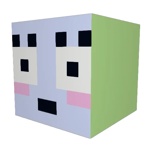 PistacieisJr Minecraft avatar head, 3D render