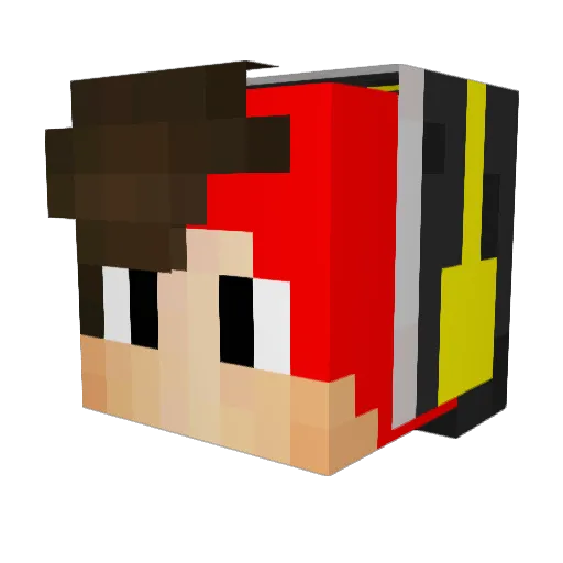 PistohlWhip Minecraft avatar head, 3D render