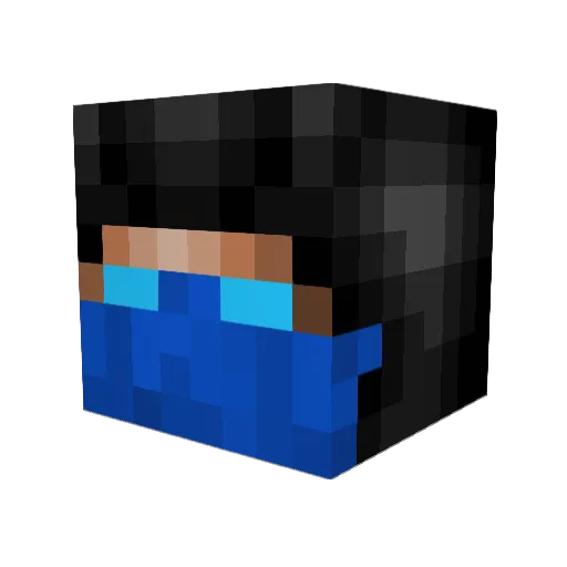 PistolPedro Minecraft avatar head, 3D render
