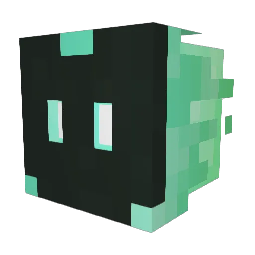PistolRcks Minecraft avatar head, 3D render