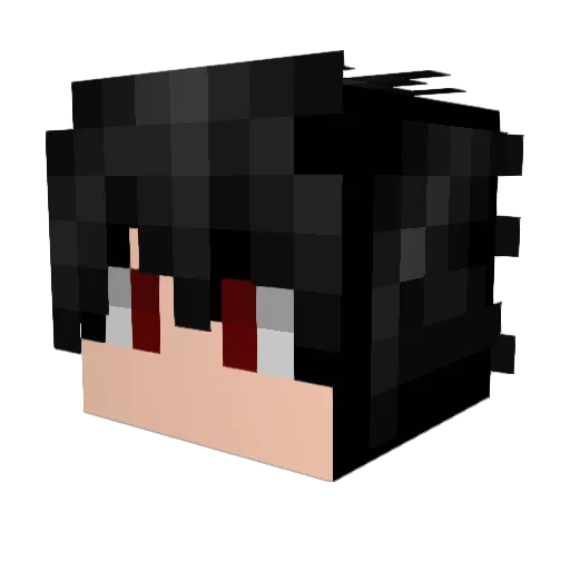 Pistollfire_ Minecraft avatar head, 3D render