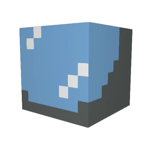 Pistomoro Minecraft avatar head, 3D render