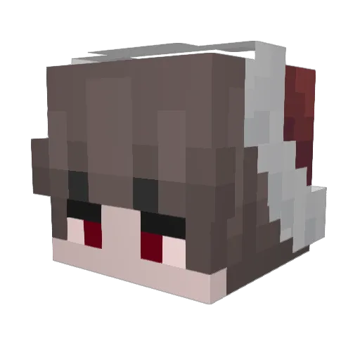 PisyvPope Minecraft avatar head, 3D render