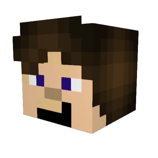 PitBoss21 Minecraft avatar head, 3D render