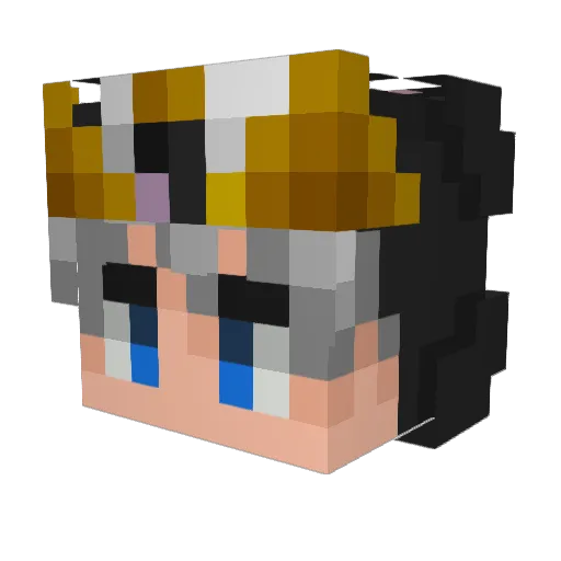 PitGrind Minecraft avatar head, 3D render