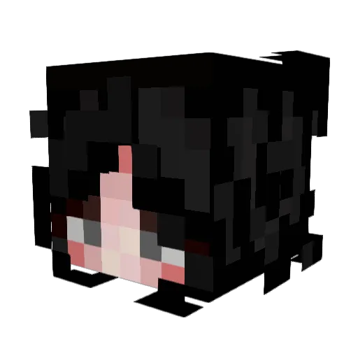 PitSoda Minecraft avatar head, 3D render