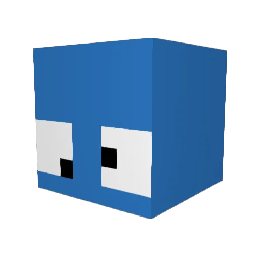 Pitagorica18 Minecraft avatar head, 3D render