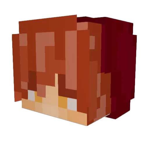 PitakiMaster Minecraft avatar head, 3D render
