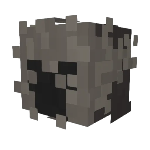 Pitapur Minecraft avatar head, 3D render