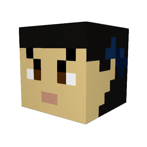 Pitbull2288 Minecraft avatar head, 3D render