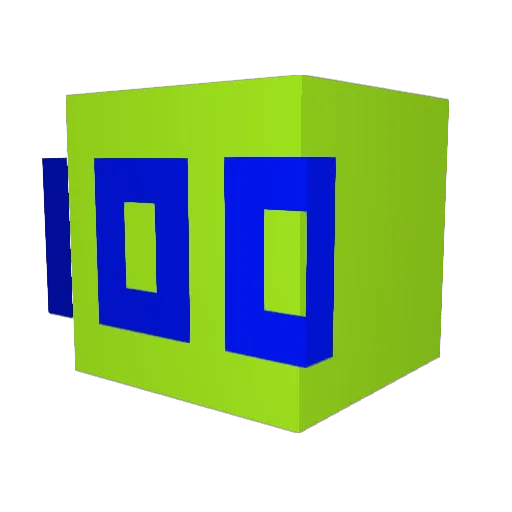 PitchD33 Minecraft avatar head, 3D render