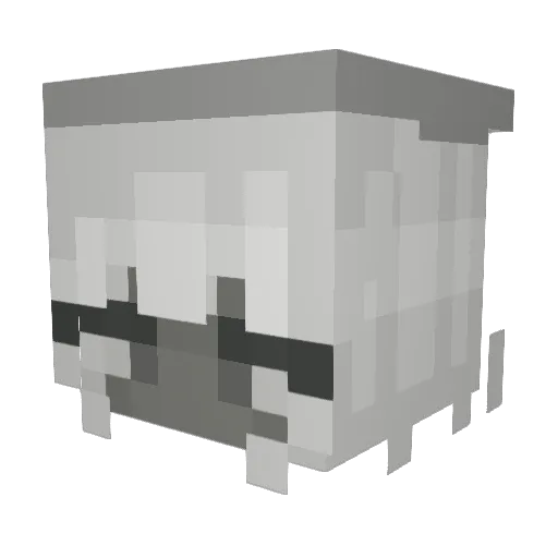 PitchDotto Minecraft avatar head, 3D render