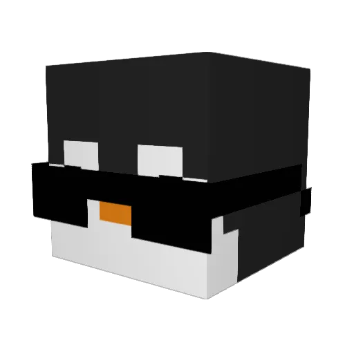 PitchLOl Minecraft avatar head, 3D render