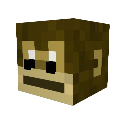 PitchMini2 Minecraft avatar head, 3D render