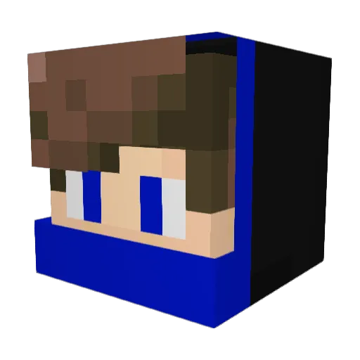 PitchPine69 Minecraft avatar head, 3D render