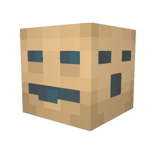 Pitchoune__ Minecraft avatar head, 3D render