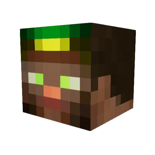 Piter0801 Minecraft avatar head, 3D render