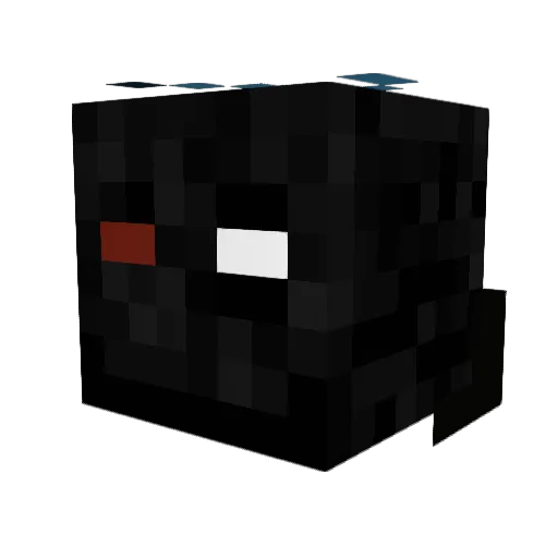 PiterGaming Minecraft avatar head, 3D render