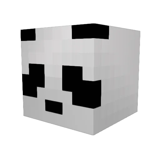 Piteres Minecraft avatar head, 3D render