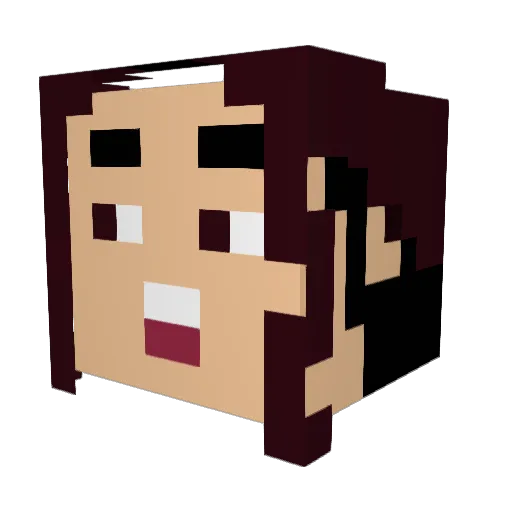 Pithiviers Minecraft avatar head, 3D render