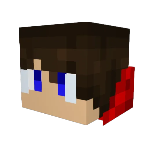 Pithom Minecraft avatar head, 3D render