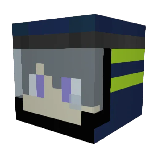 PitiYanou Minecraft avatar head, 3D render