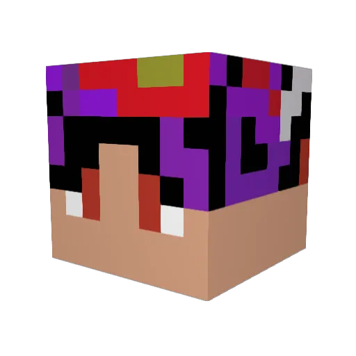 PitifulAlloy7 Minecraft avatar head, 3D render