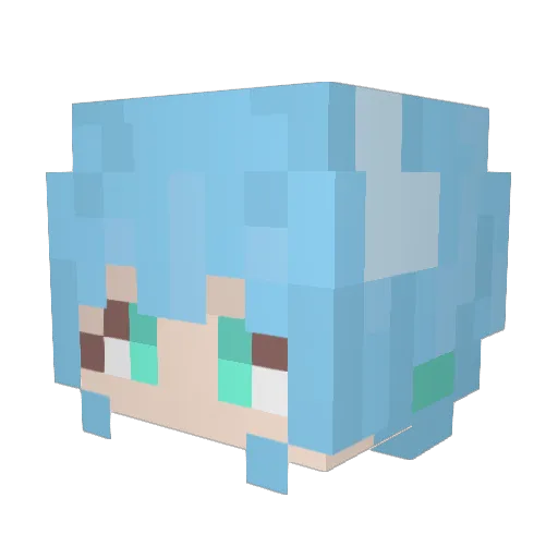 Pito_pi Minecraft avatar head, 3D render