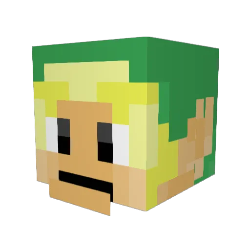 Pitoco23 Minecraft avatar head, 3D render