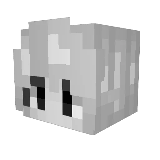 Pitonify_ Minecraft avatar head, 3D render