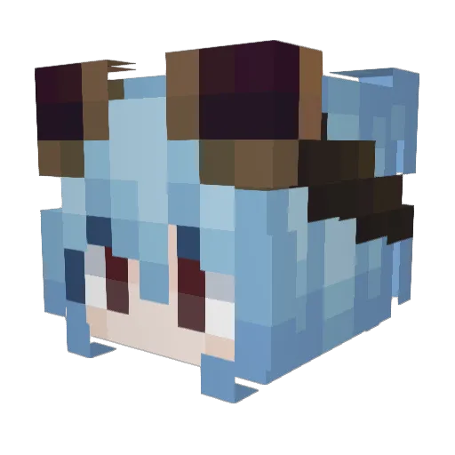 Pitoshka Minecraft avatar head, 3D render