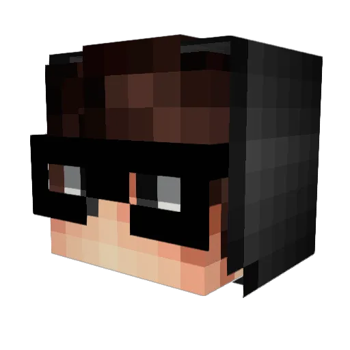 Pitote Minecraft avatar head, 3D render