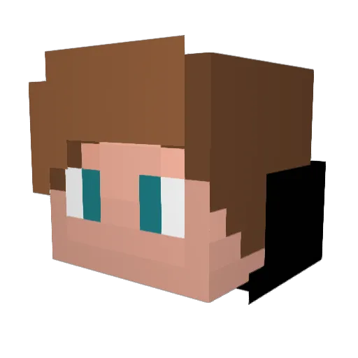 Pitox14 Minecraft avatar head, 3D render