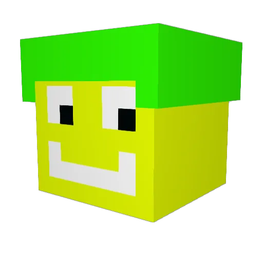 Pitt144 Minecraft avatar head, 3D render