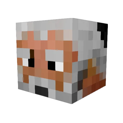 Pitt_Digger Minecraft avatar head, 3D render
