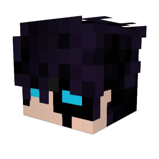 Pitthan Minecraft avatar head, 3D render