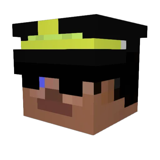 Pittiplatsch80 Minecraft avatar head, 3D render