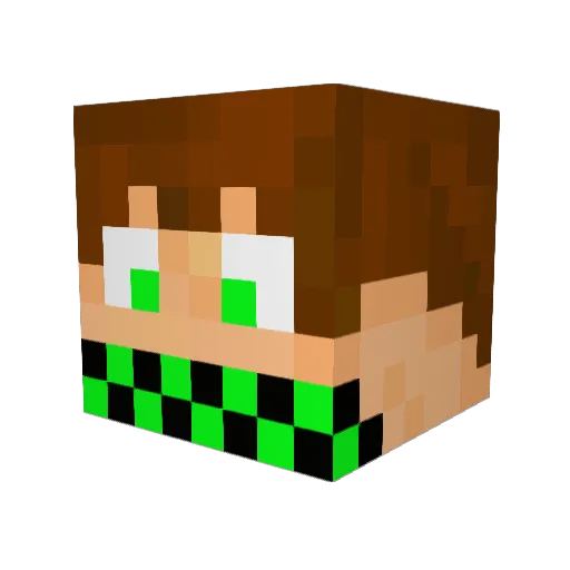 Pitts87 Minecraft avatar head, 3D render
